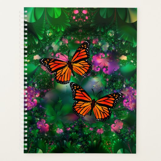 Monarch Butterfly Garden Illustratie Planner (Voorkant)