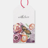Monarch Butterfly Garden Painting Gift Labels Cadeaulabel (Achterkant)