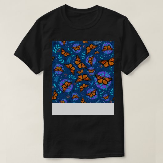 Monarch Butterfly Garden T-shirt (Design voorkant)