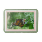 Monarch Butterfly Geometric Blush Pink GreenFILL Badmat (Voorkant)