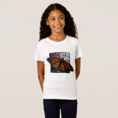 Monarch Butterfly Girl's T-Shirt (Voorkant volledig)