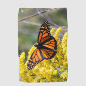 Monarch Butterfly Golf Towel Golfhanddoek (Voorkant)