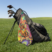 Monarch Butterfly Golfhanddoek (Groen)