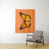 Monarch Butterfly, gouden Sinaasappel en zwart Wandkleed (In situ)