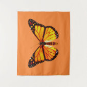 Monarch Butterfly, gouden Sinaasappel en zwart Wandkleed (Voorkant)