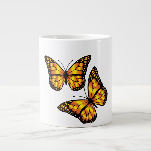 MONARCH BUTTERFLY GROTE KOFFIEKOP (Voorkant)