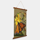 Monarch Butterfly Hangend Wandkleed (Gebogen)