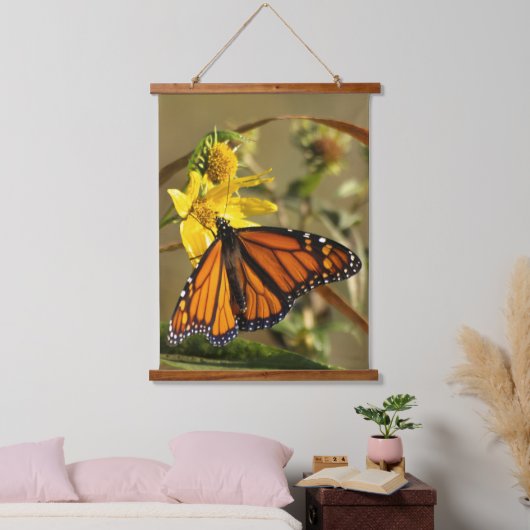 Monarch Butterfly Hangend Wandkleed (Slaapkamer)
