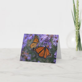 Monarch Butterfly Hartelijk dank Bedankkaart