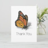 Monarch Butterfly Hartelijk dank Bedankkaart (Staand voorkant)