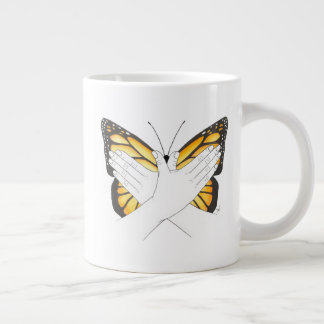 Monarch Butterfly in ASL Grote Koffiekop