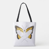 Monarch Butterfly in ASL Tote Bag (Achterkant)