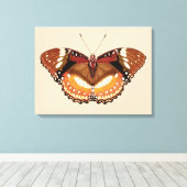 Monarch Butterfly in Brown, Rust and Cream Canvas Afdruk (Insitu (Houten vloer))