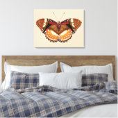 Monarch Butterfly in Brown, Rust and Cream Canvas Afdruk (Insitu (Slaapkamer))