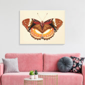 Monarch Butterfly in Brown, Rust and Cream Canvas Afdruk (Insitu (Woonkamer))