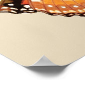 Monarch Butterfly in Brown, Rust and Cream Poster (Hoek)