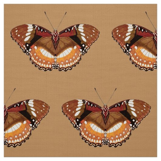 Monarch Butterfly in Brown, Rust and Cream Stof (Swatch)