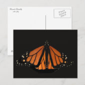 Monarch Butterfly in de sleutel van het Sinaasappe Briefkaart (Voorkant / Achterkant)