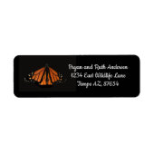 Monarch Butterfly in de sleutel van het Sinaasappe Etiket (Voorkant)