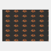Monarch Butterfly in de sleutel van het Sinaasappe Inpakpapier Vel (Voorkant 3)