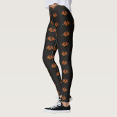 Monarch Butterfly in de sleutel van het Sinaasappe Leggings (Links)