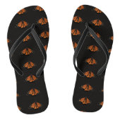 Monarch Butterfly in de sleutel van het Sinaasappe Teenslippers (Voetbed)
