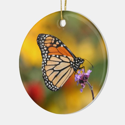 Monarch Butterfly in Search of Pollen Keramisch Ornament (Links)