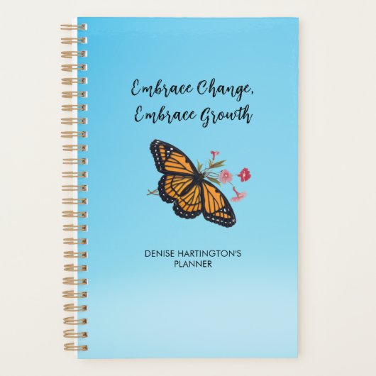  Monarch Butterfly Inspirerend Persoonlijk Planner (Voorkant)