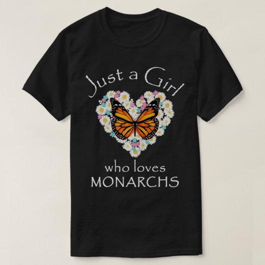 Monarch Butterfly is een meisje dat van Butterflie T-shirt (Design voorkant)