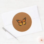 Monarch Butterfly Joy Ronde Sticker (Envelop)