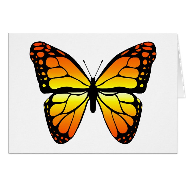 Monarch Butterfly-kaart (Voorkant Horizontaal)