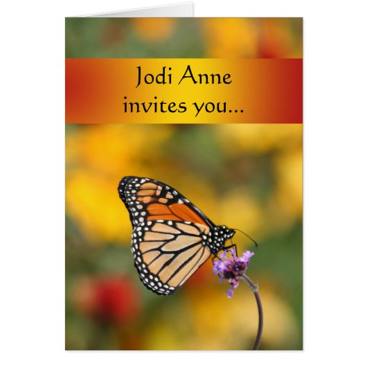 Monarch Butterfly-kaart (Voorkant)