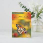 Monarch Butterfly-kaart Aankondigingskaart (Staand voorkant)