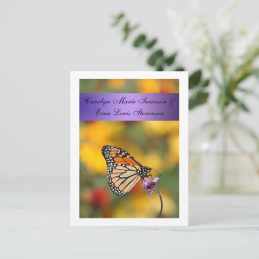 Monarch Butterfly-kaart Briefkaart (Staand voorkant)