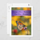 Monarch Butterfly-kaart Briefkaart (Voorkant / Achterkant)