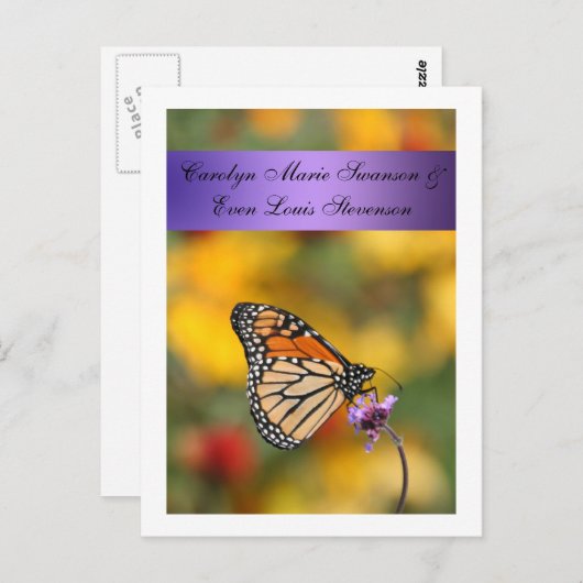 Monarch Butterfly-kaart Briefkaart (Voorkant / Achterkant)