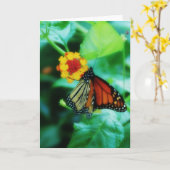Monarch Butterfly-kaart Kaart (Gele Bloem)