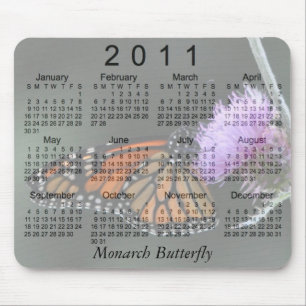 Monarch Butterfly-kalender 2011 Muismat