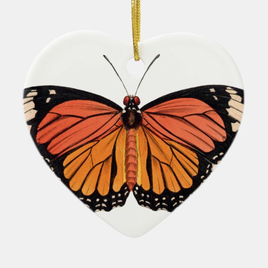 Monarch Butterfly Keramisch Ornament (Voorkant)
