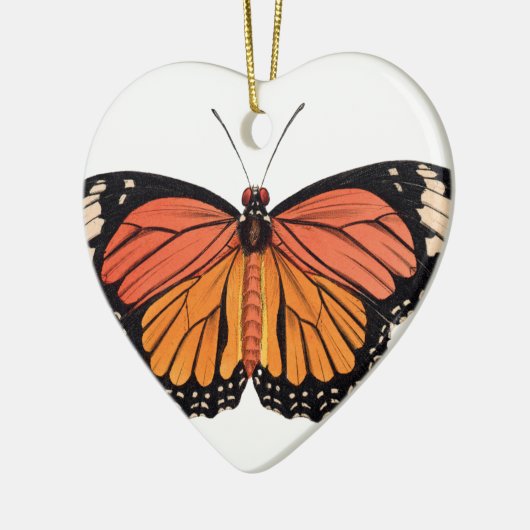 Monarch Butterfly Keramisch Ornament (Links)