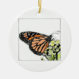 Monarch Butterfly Keramisch Ornament