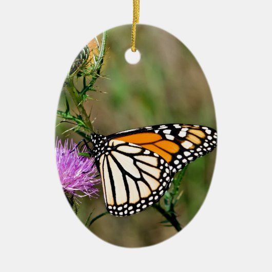 Monarch Butterfly Keramisch Ornament (Voorkant)
