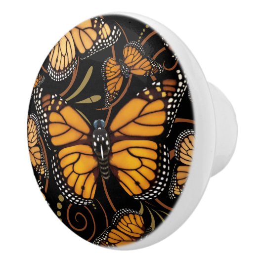 Monarch Butterfly Keramische Knop (Rechts)
