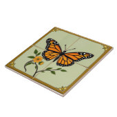 Monarch Butterfly - Keramische Tegel Tegeltje (Zijkant)