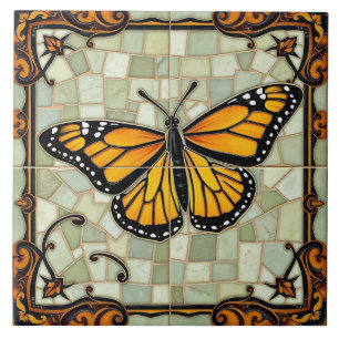 Monarch Butterfly - Keramische Tegel Tegeltje