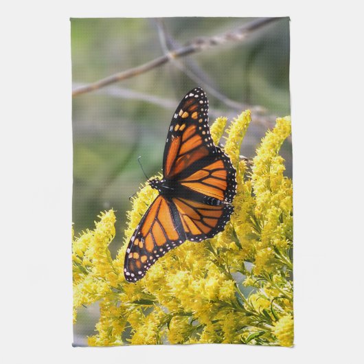 Monarch Butterfly Kitchen Towel Theedoek (Verticaal)