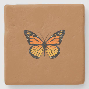Monarch Butterfly-kleuren Stenen Onderzetter