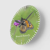 Monarch Butterfly-klok Ronde Klok (Hoek)