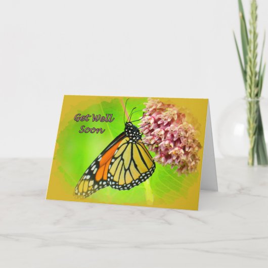 Monarch Butterfly krijgt een kaardje Kaart (Voorkant)
