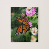 Monarch Butterfly, Lantana Flowers.Puzzle Legpuzzel (Verticaal)
